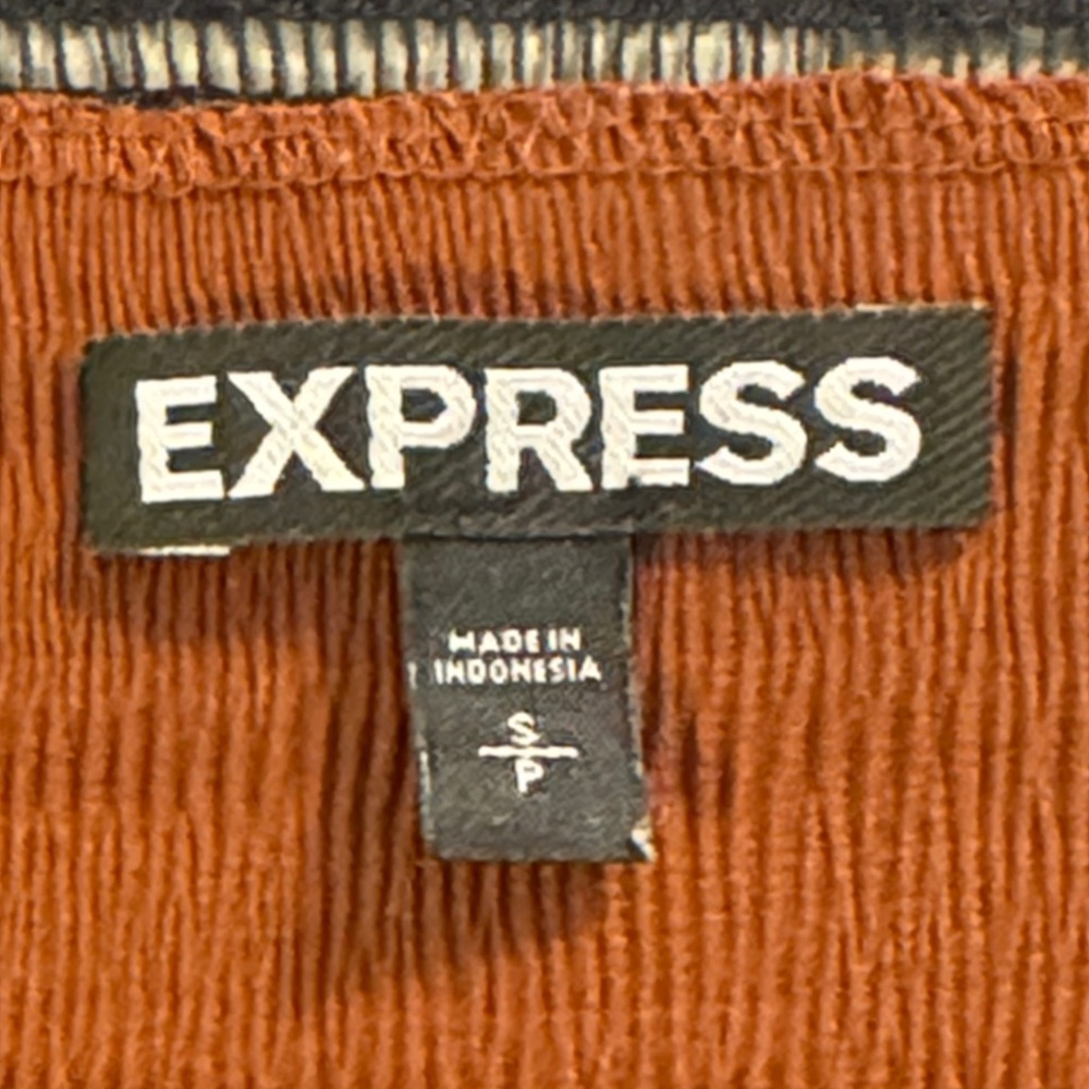 Express Brown Camisole with Black Lace Accents Size S - Picture 3 of 6